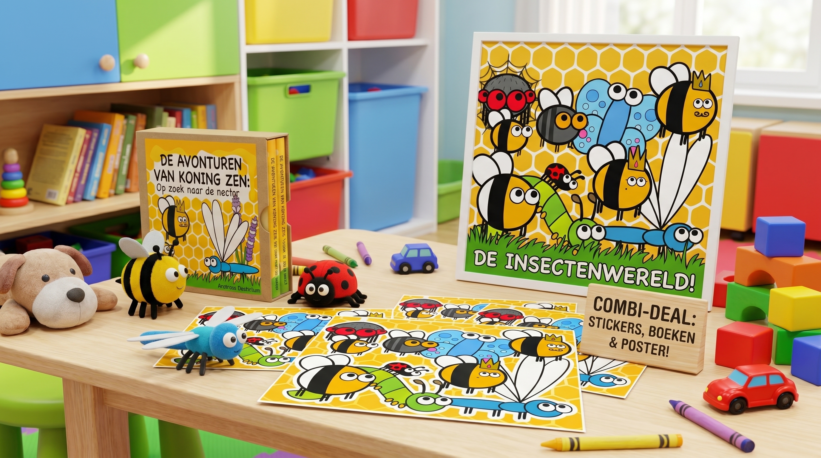 Koning Zen geschenkset voor jonge natuurliefhebbers en kinderen die graag voorgelezen worden